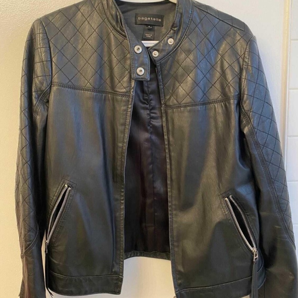 Bagatelle Black Leather Jacket